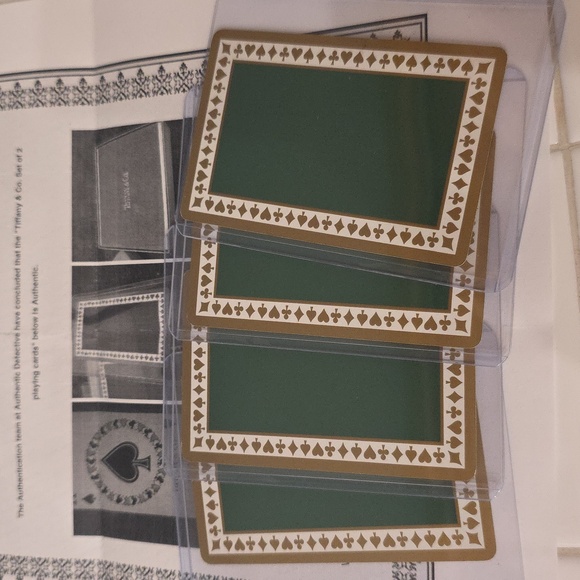 Tiffany & Co. Green and Gold Playing Cards - Picture 5 of 5